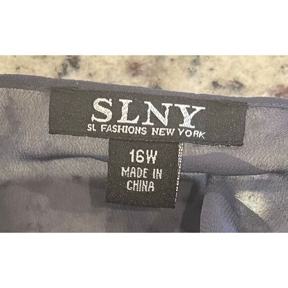 S.L. Fashions Women's Plus Size Embellished Tiered Mother of The Bride Gown - Picture 8 of 9